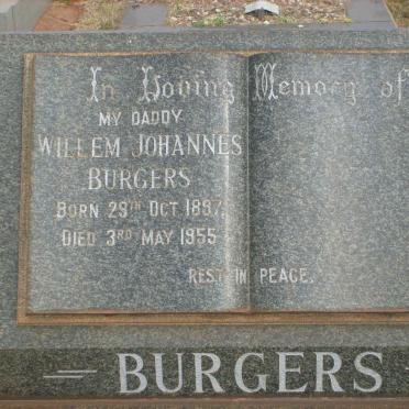 BURGERS Willem Johannes 1897-1955
