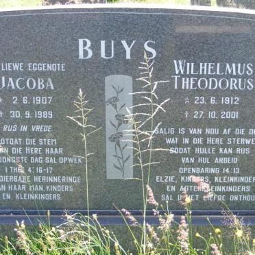 BUYS Wilhelmus Theodorus 1912-2001 &amp; Jacoba BROERE 1907-1989
