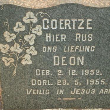 COERTZE Deon 1952-1955