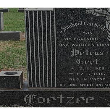 COETZEE Petrus Gert 1920-1985