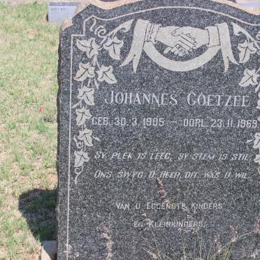 COETZEE Johannes 1905-1969