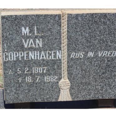 COPPENHAGEN M.L., van 1907-1982