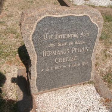 COETZEE Hermanus Petrus 1917-1967