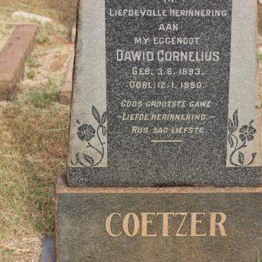 COETZER Dawid Cornelius 1893-1950