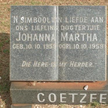 COETZEE Johanna Martha 1959-1959