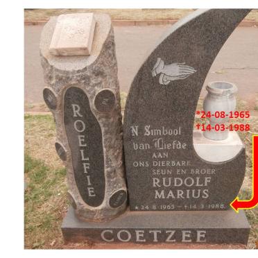 COETZEE Rudolf Marius 1965-1988