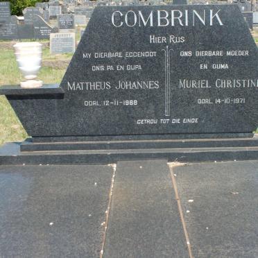 COMBRINK Mattheus Johannes -1968 &amp; Muriel Christine -1971