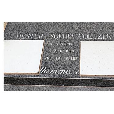 COETZEE Hester Sophia 1936-1999