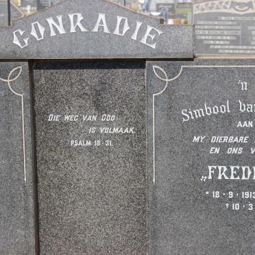 CONRADIE Freddie 1913-1962 &amp; Babe 1914-1990