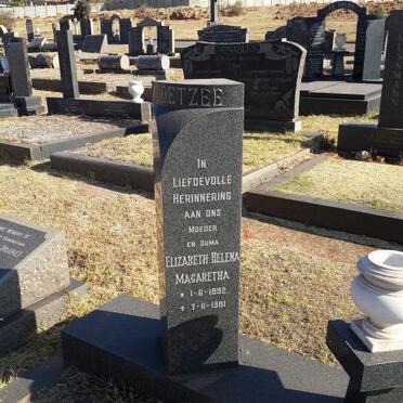 COETZEE Elizabeth Helena Margaretha 1892-1981