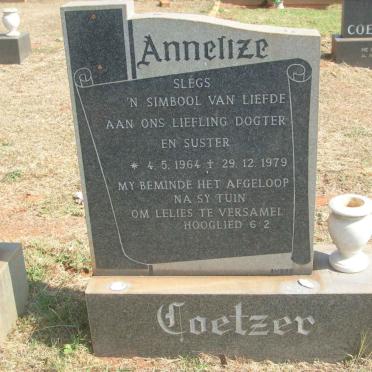 COETZER Annelize 1964-1979