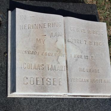 COETSEE Nicolaas Tjaart 1936-1964