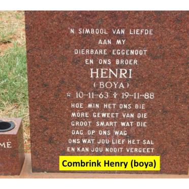 COMBRINK Henri 1963-1988