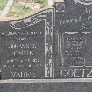 COETZEE Johannes Hendrik 1930-1971