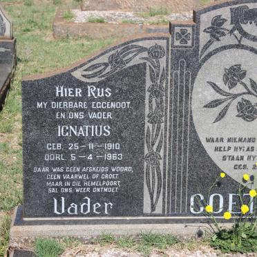 COETZEE Ignatius 1910-1963 &amp; Lena 1916-1999