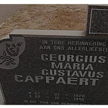 CAPPAERT Georgius Maria Gustavus 1920-1995