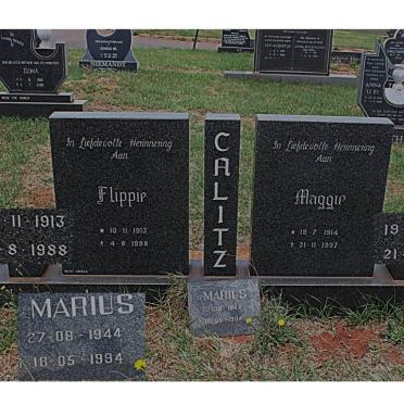 CALITZ Flippie 1913-1988 &amp; Maggie 1914-1997 :: CALITZ Marius 1944-1994
