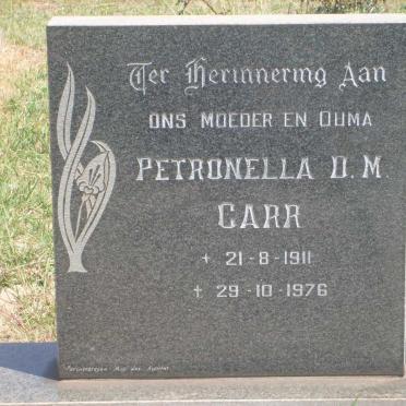 CARR Petronella D.M. 1911-1976