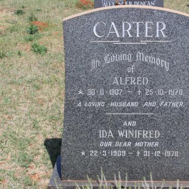 CARTER Alfred 1907-1970 &amp; Ida Winifred 1909-1978
