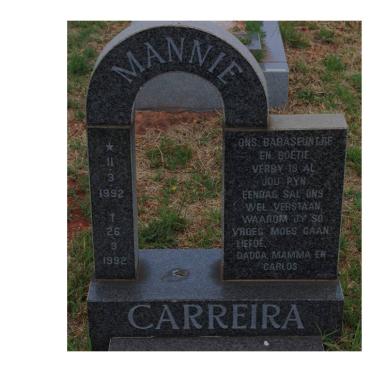 CARREIRA Mannie 1992-1992