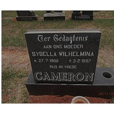 CAMERON Sybella Wilhelmina 1905-1987