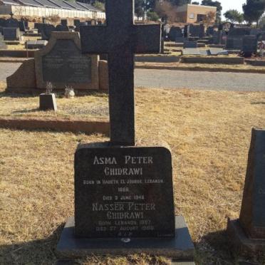 CHIDRAWI Asma Peter 1866-1948 :: CHIDRAWI Nasser Peter 18?7-1988