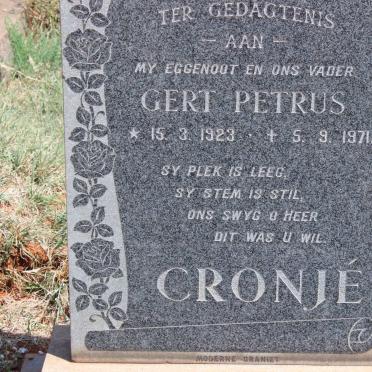 CRONJÉ Gert Petrus 1923-1971