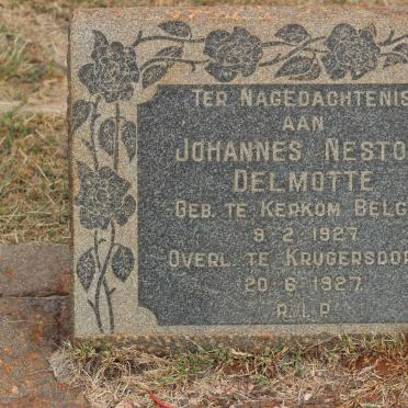 DELMOTTE Johannes Nestor 1927-1927
