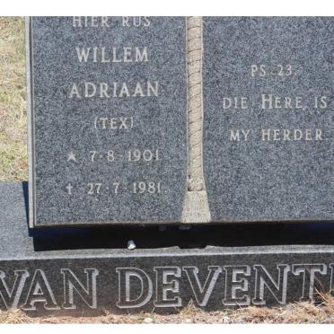 DEVENTER Willem Adriaan, van 1901-1981