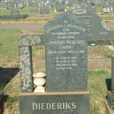 DIEDERIKS Johannes Wilhelmus 1934-1965