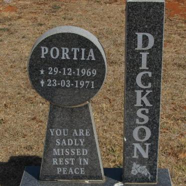 DICKSON Portia 1969-1971