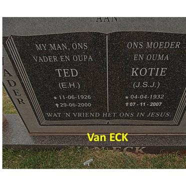 ECK E.H., van 1926-2000 &amp; J.S.J. 1932-2007
