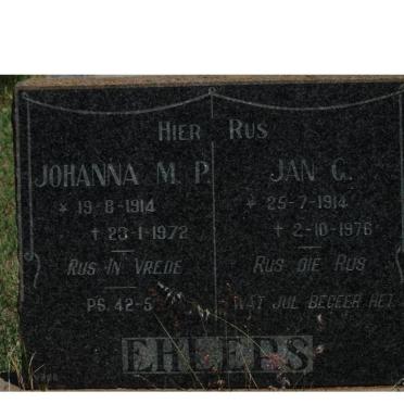 EHLERS Jan G. 1914-1976 &amp; Johanna M.P. 1914-1972