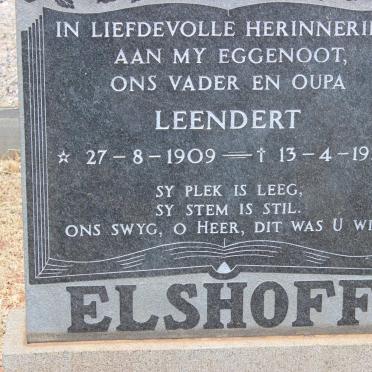 ELSHOFF Leendert 1909-1978