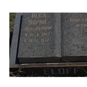 ELOFF Olga Sophie nee DUROW 1907-1972