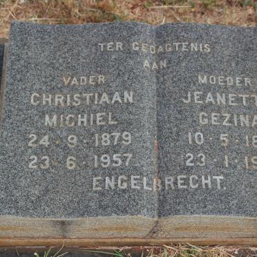 ENGELBRECHT Christiaan Michiel 1879-1957 &amp; Jeanetta Gezina 1894-1977