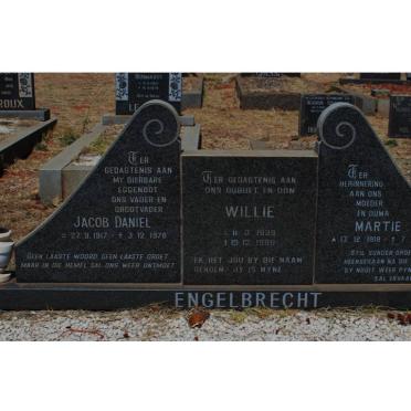 ENGELBRECHT Jacob Daniel 1917-1978 &amp; Martie 1918-1988 :: ENGELBRECHT Willie 1939-1990