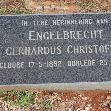 ENGELBRECHT Gerhardus Christoffel 1892-1975