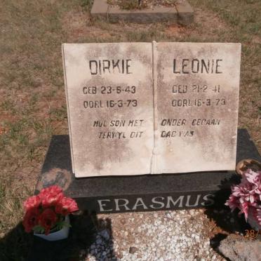 ERASMUS Dirkie 1943-1973 &amp; Leonie 1941-1973