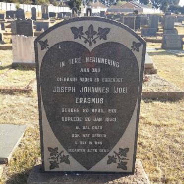 ERASMUS Joseph Johannes 1901-1953