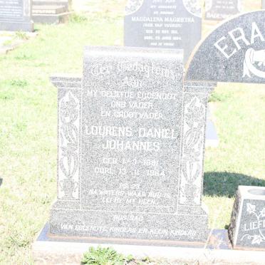 ERASMUS Lourens Daniel Johannes 1891-1964 &amp; Susanna Maria 1910-1984