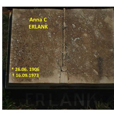 ERLANK Anna C. 1906-1973