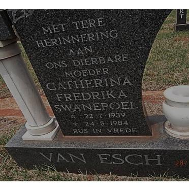 ESCH Catherina Fredrika Swanepoel, van 1939-1984