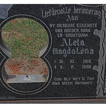 ESTERHUIZEN Aleta Magdalena 1916-1988
