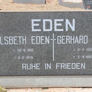EDEN Gerhard 1909-1993 &amp; Elsbeth 1912-1979