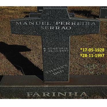 FARINHA Manuel Perreira Serrao 1928-1997