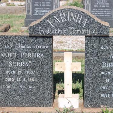 FARINHA Manuel Pereira Serraô 1897-1964 &amp; Anna Dorothea JANKOWITZ 1907-1995
