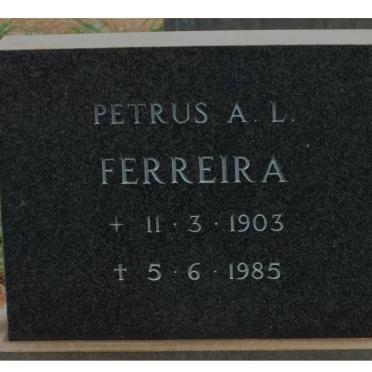 FERREIRA Petrus A.L. 1903-1985