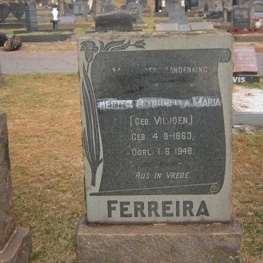 FERREIRA Hester Petronella Maria nee VILJOEN 1863-1948