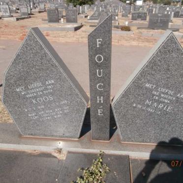 FOUCHÉ Koos 1936-1988 &amp; Marie 1942-